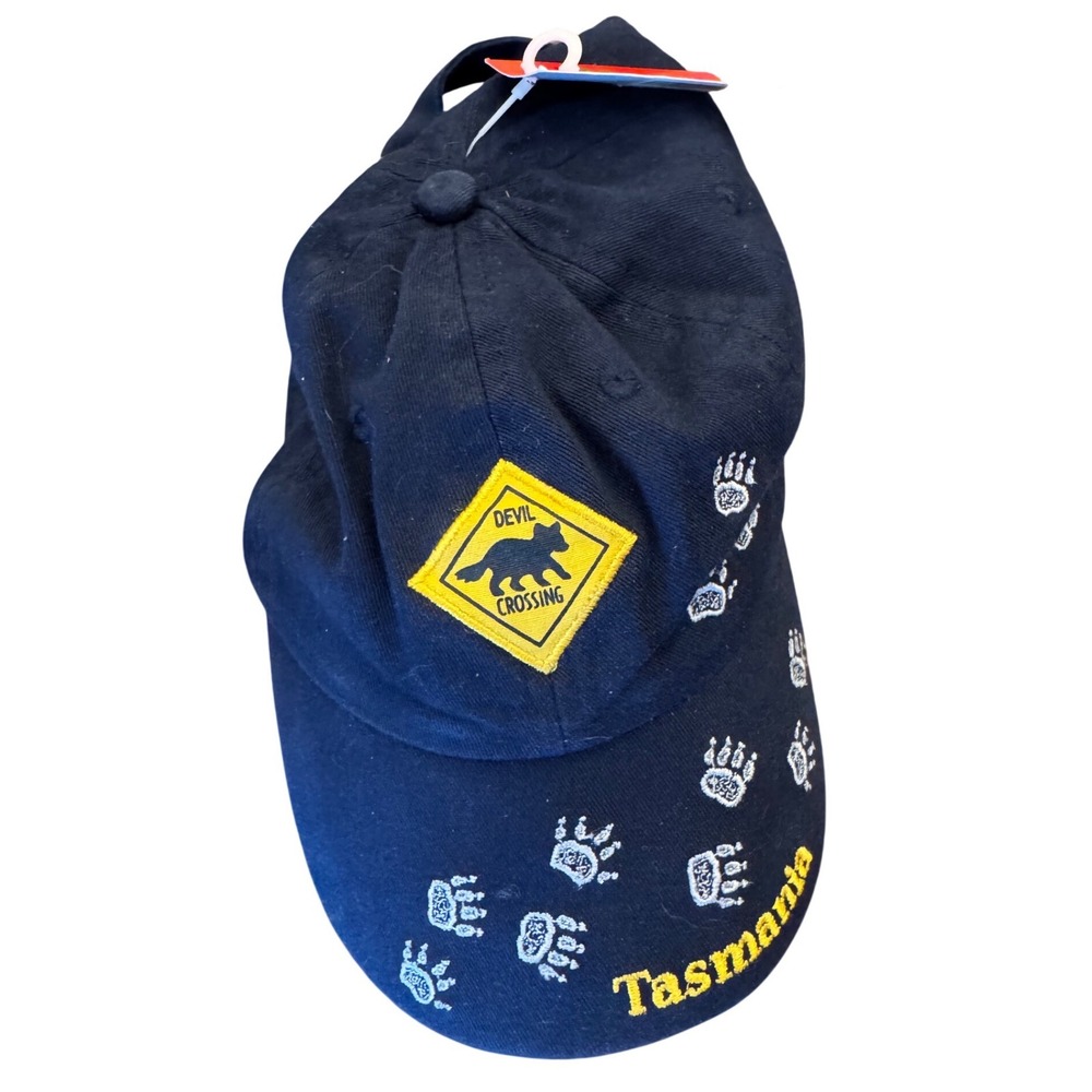 Caps For Kids Tasmanian Devil Crossing Navy Blue Souvenir Baseball Hat NWT